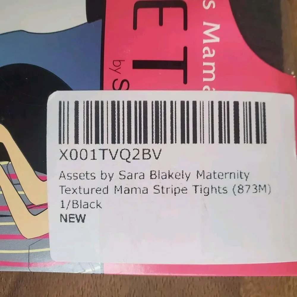 Spanx Marvelous Mama Terrific Tights Size 1 Black Stripe‎ Support Maternity